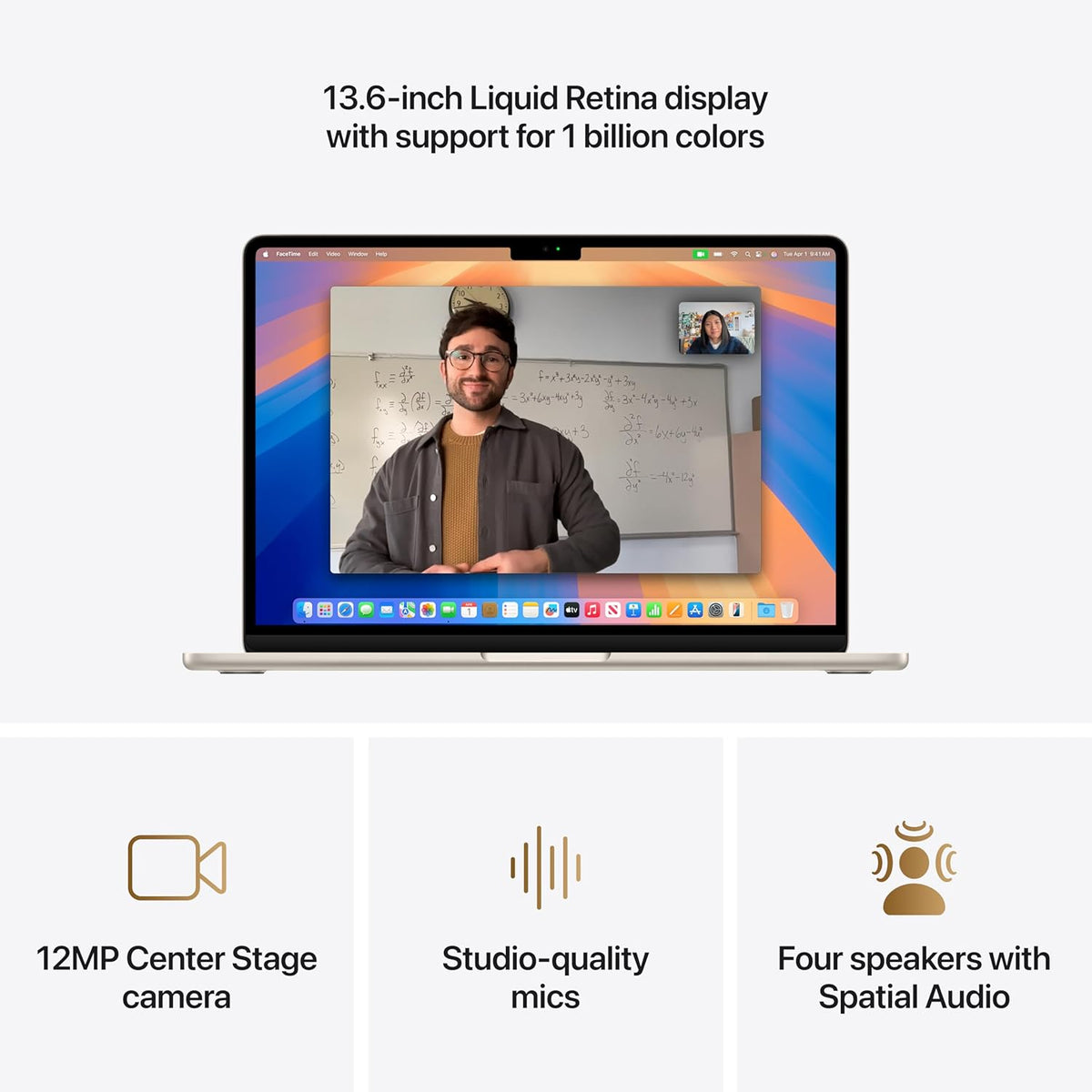 Renewed Apple MacBook Air 2025 13-inch M4, 16GB RAM, 256GB SSD, Starlight product image 3
